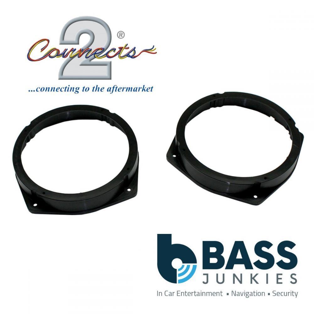 Connects2 CT25AR02 - Alfa Romeo 147 159 165mm 16.5cm 6.5" Front or Rear Door Car Speaker Fitting Adapter Brackets