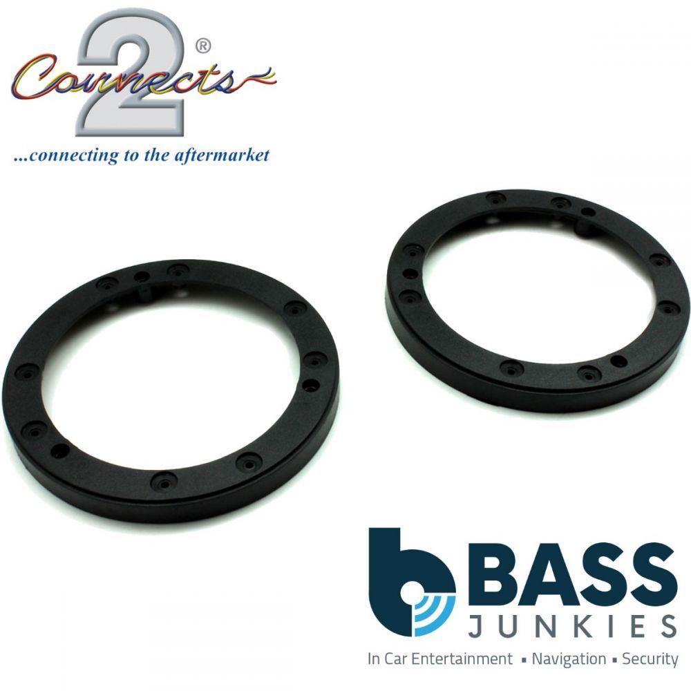 MTX TR40C 2-Way 4" 620W Coaxial Speakers With Brackets for Universal 10cm spacer rings