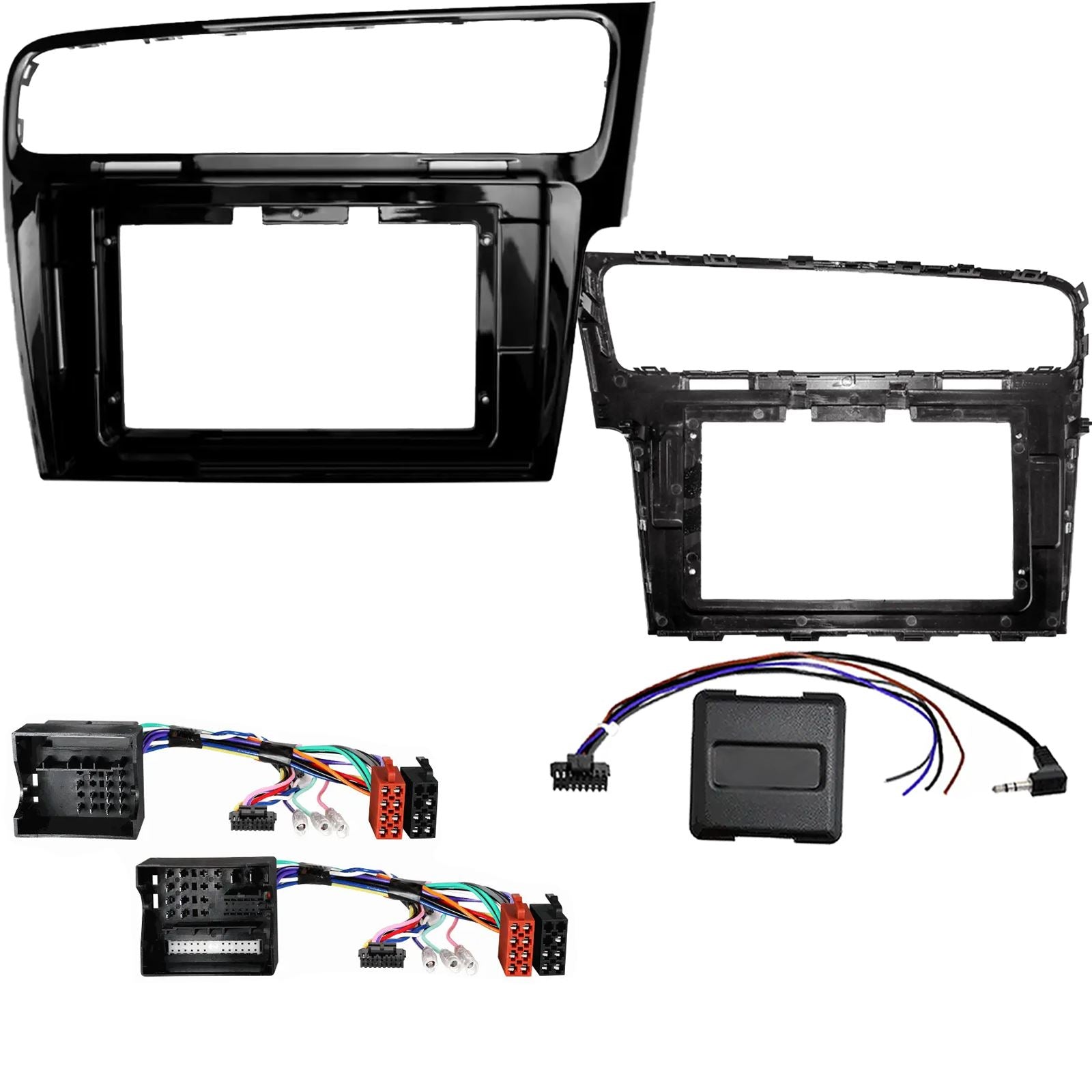 For Volkswagen Golf MK7 RHD Black 2017 On Fascia Panel For 9" Android Car Radio