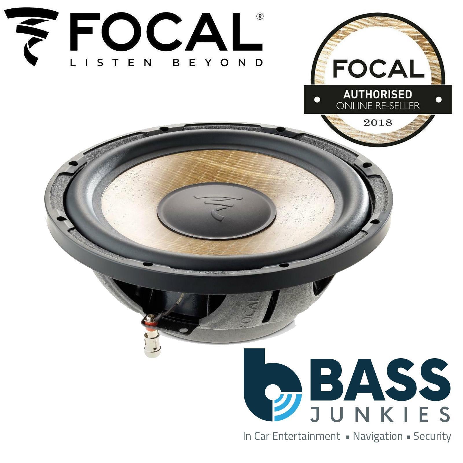 Focal P25FSE - 10" 25cm 560 Watts 280 RMS 4 Ohm Flax Cone Slim Shallow Subwoofer