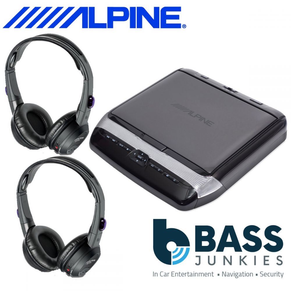 Alpine PKG-RSE3HDMI 10.1" Overhead Monitor with DVD Player and HDMI Input