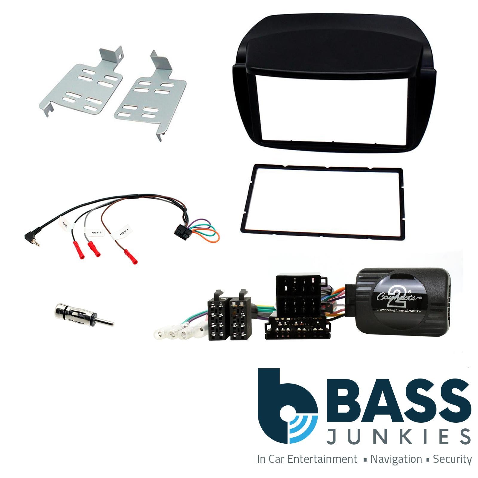 Connects2 CTKFT11 Fiat Doblo 2010 On Car Stereo Fascia Steering Wheel Stalk Interface Kit