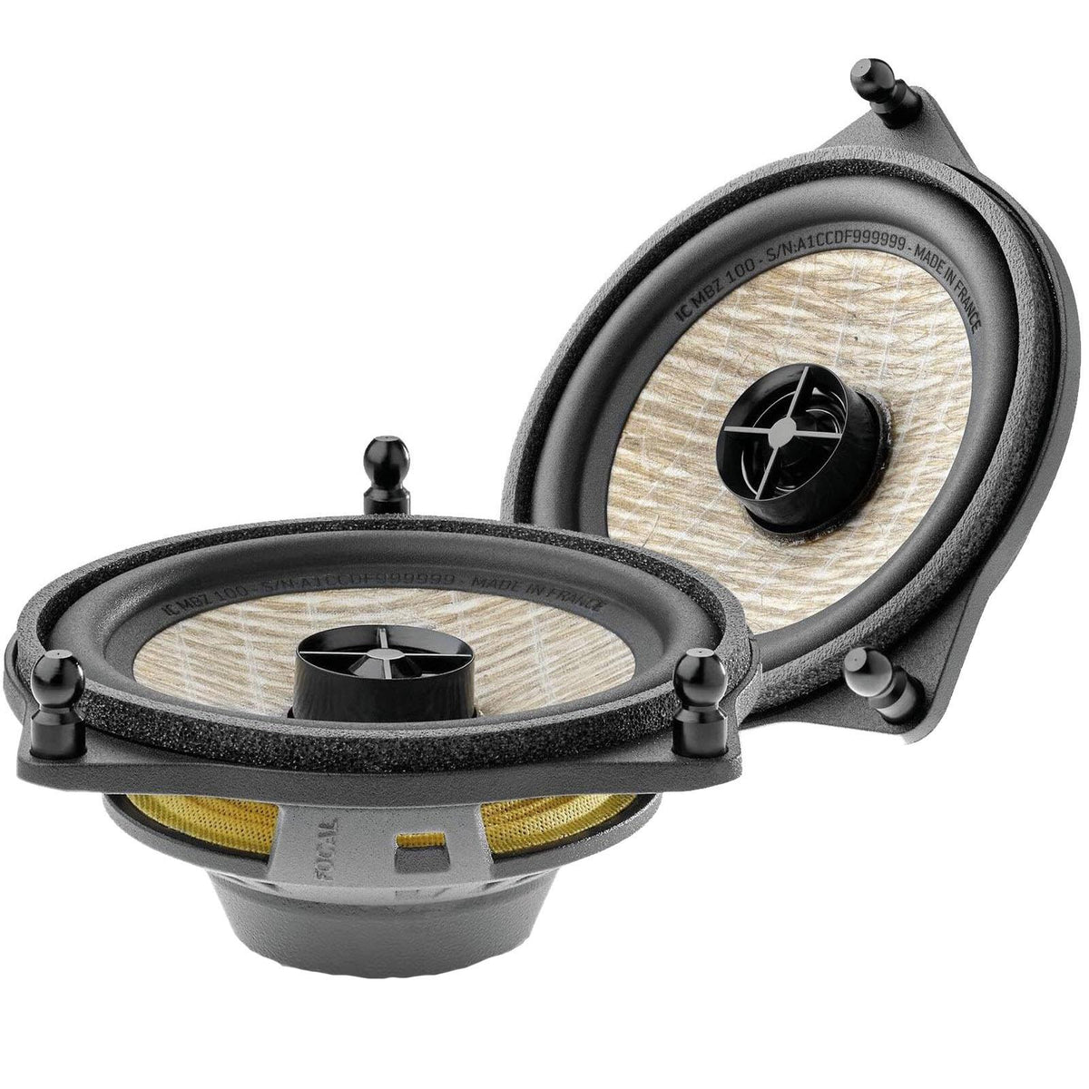 Focal 4" 160 Watts Coaxial Car Speakers For Mercedes C-Class 5 SW 2021 Onwards