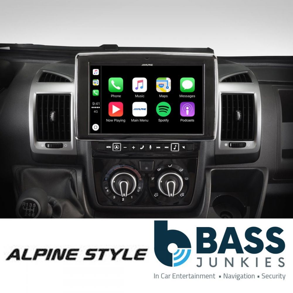 Alpine X902D-DU - Fiat Ducato MK3 - Citroen Jumper - Peugeot Boxer - 9” Navigation Bluetooth DAB+ Apple CarPlay Android Auto Spotify HDMI Camper Stereo Screen