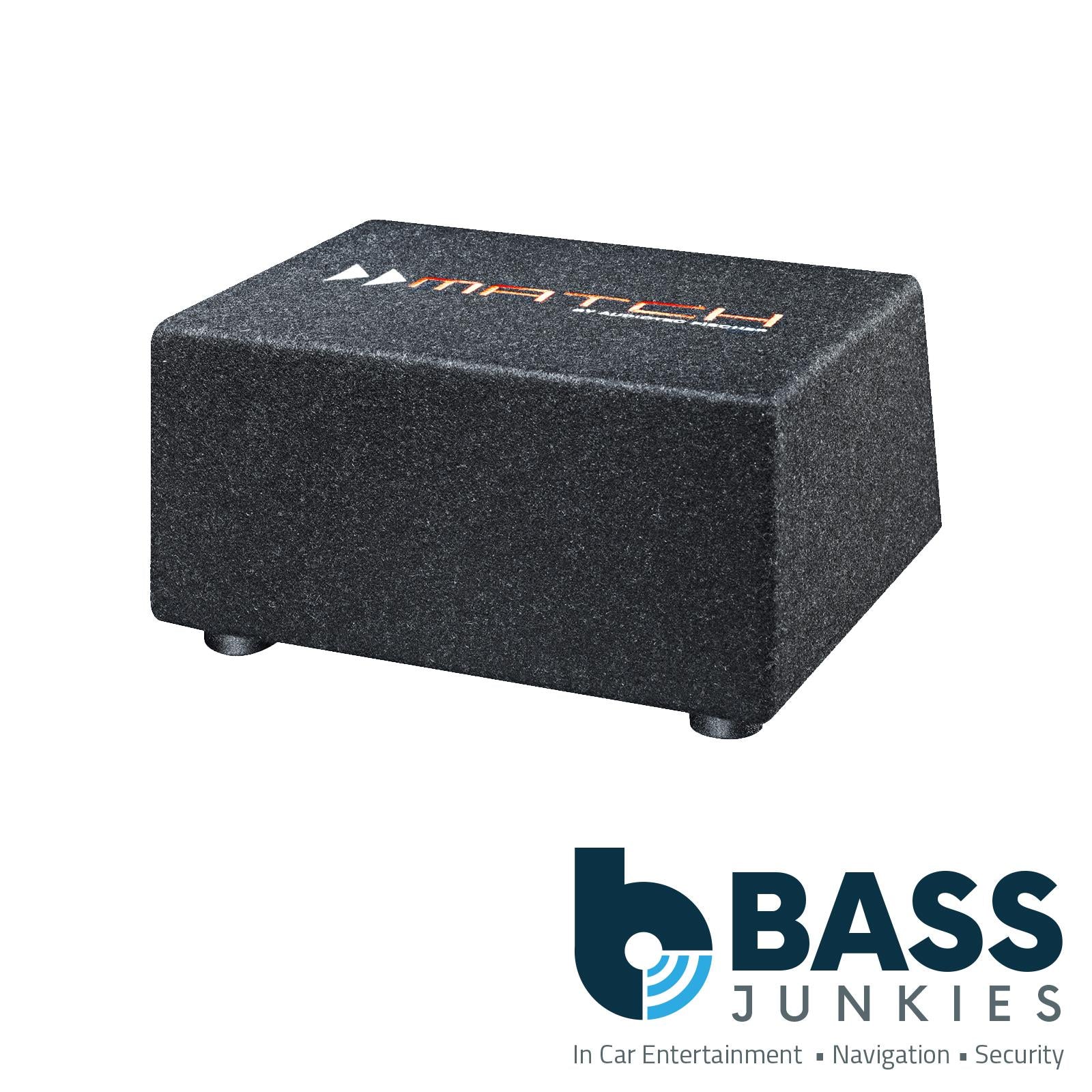 Match PP 8E-Q - Extremely compact vented Plug & Play subwoofer, equipped with a 8“ / 20 cm woofers with quad voice coil
