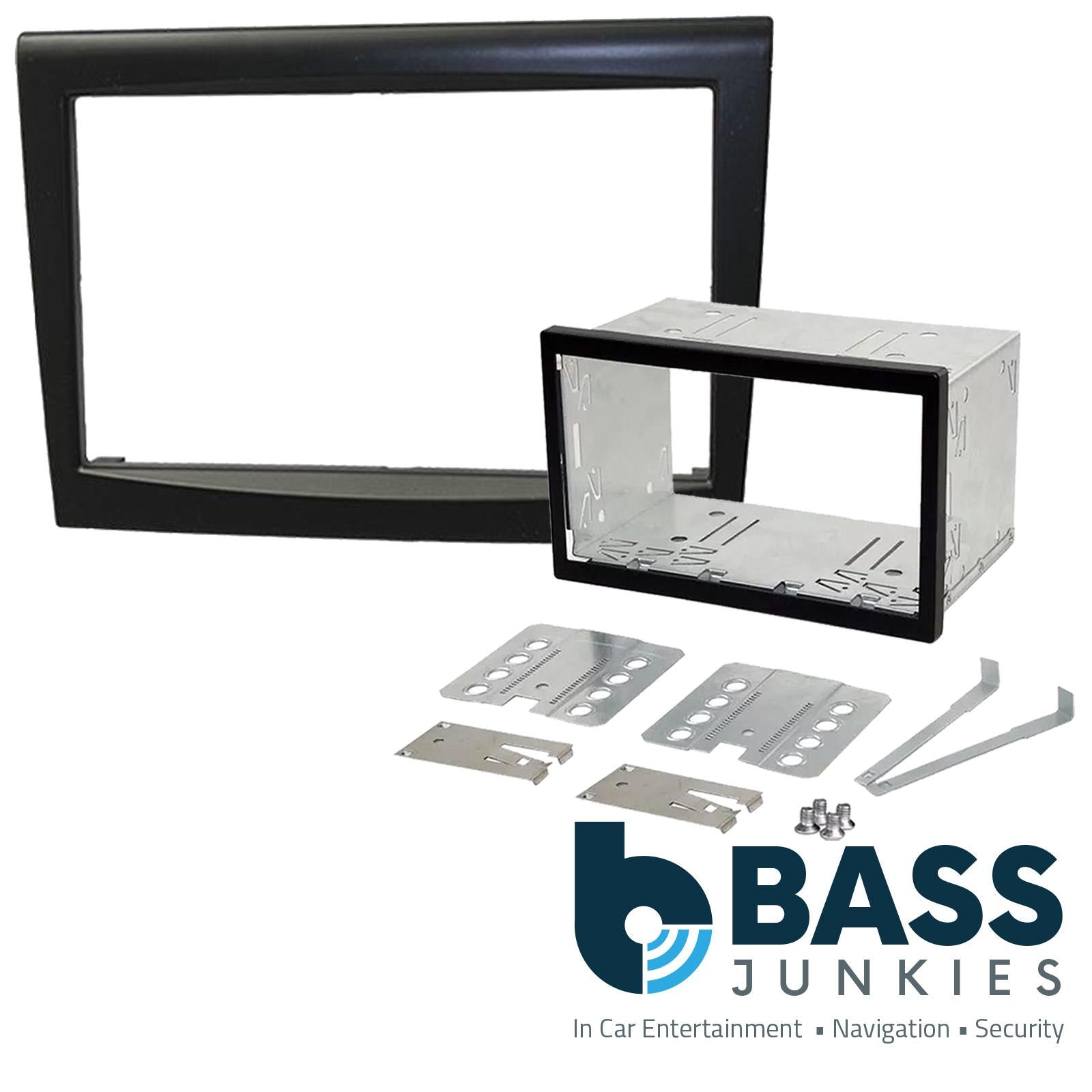 Connects2 CT23PO04 Porsche 911 Boxster Cayman Car Stereo Black Double Din Fascia Panel & Cage Kit