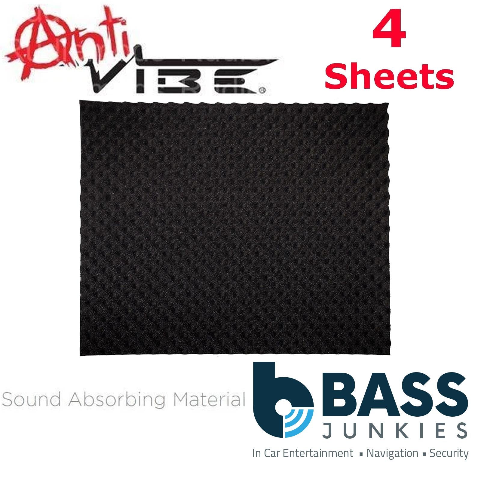 Vibe ANTIVIBESD-V6BP - 20 mm Thick 500mm x 600mm 4 Sheets Sound Deadening Acoustic Absorber Foam Material