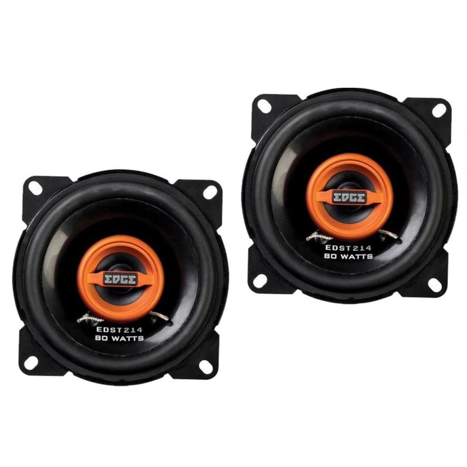 EDGE EDST214-E6 Street Series 4 inch 80 watts Coaxial Car Speakers - Pair