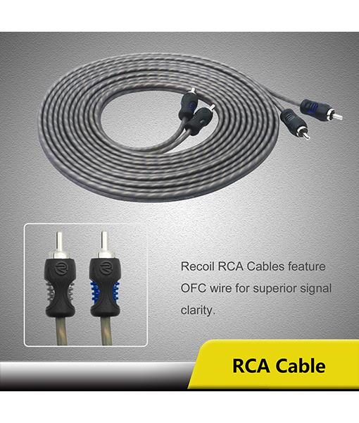 Recoil PCK4 - 4 AWG 1200 Watts OFC Pure Copper Complete Amplifier Wiring Kit