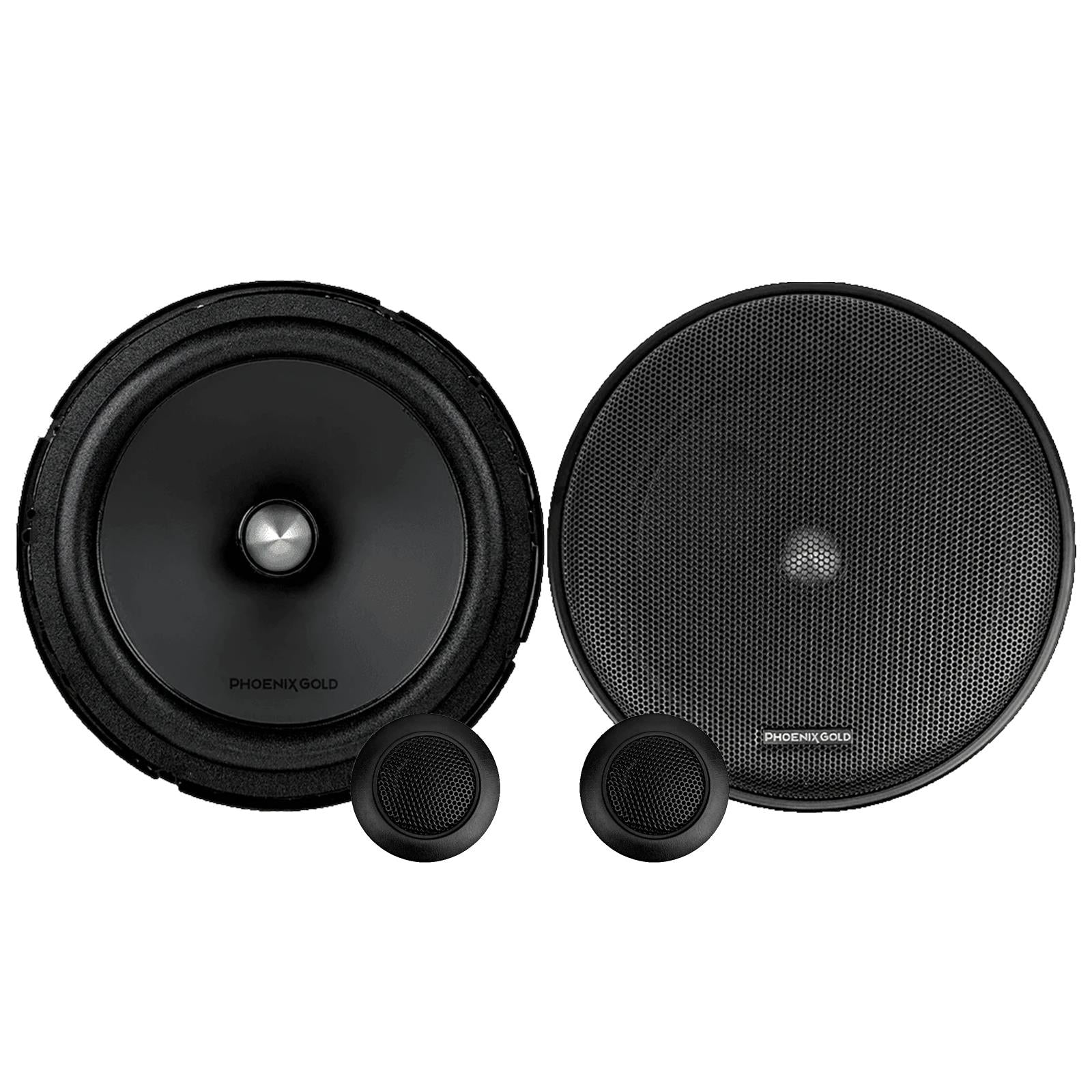 Phoenix Gold - 2-Way Component Speaker + 6.5" Midrange Woofers + 1 Tweeters 30W RMS 60W MAX