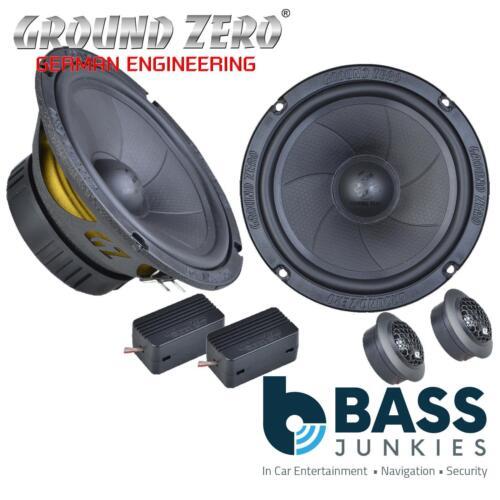 Fiat 500 2007 On 300 Watts 6.5" 2 Way Component Front Door Car Speakers