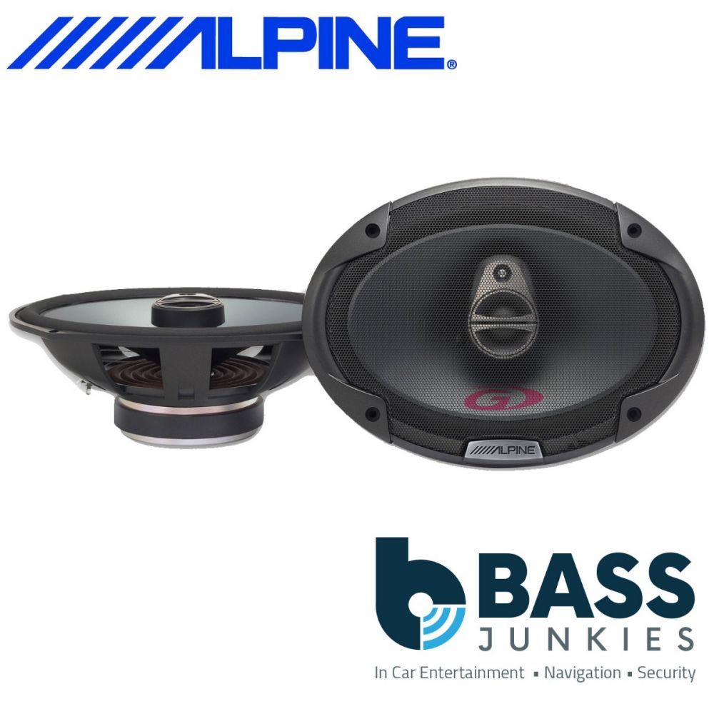 Alpine Type-G Series SPG-69C3 6 x 9" 16cm x 24cm 350 Watts 3 Way Coaxial Speakers (Pair)