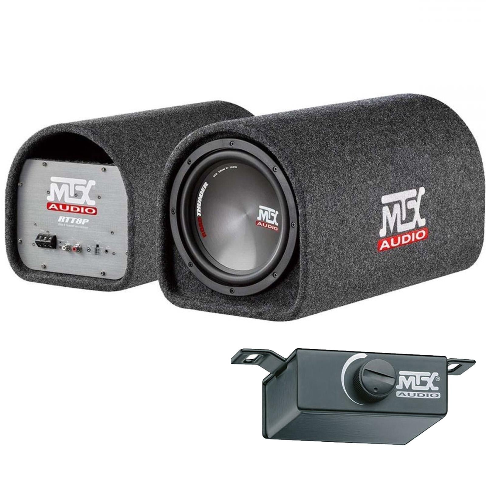 MTX RT8PT - 8" 20cm 360 Watts Road Thunder Series Amplified Powered Car  Bass Tube