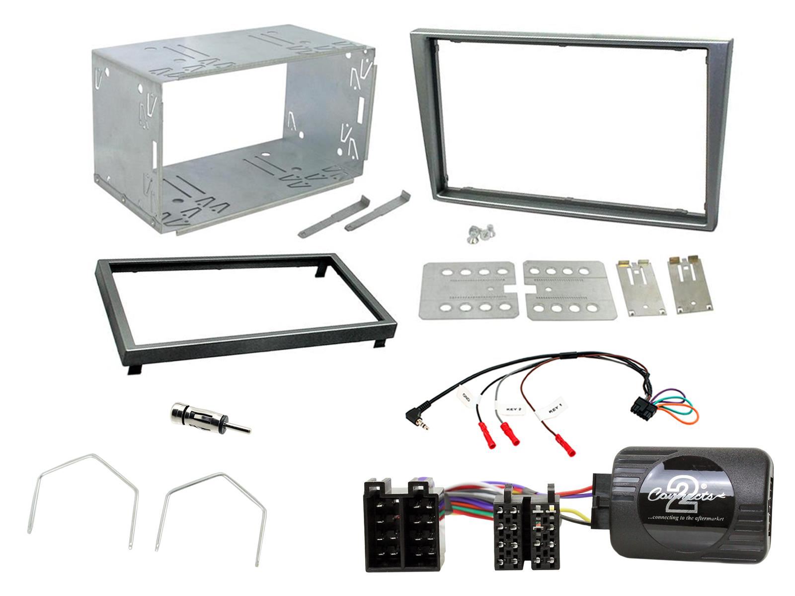 Grundig 6.8" Apple Android Double Din Stereo Fitting Kit + Steering Wheel Stalk Controls to fit Vauxhall Corsa 2000-04 | Vauxhall Meriva 2003-07 | Vauxhall Omega 2000-03 | Vauxhall Vectra -04