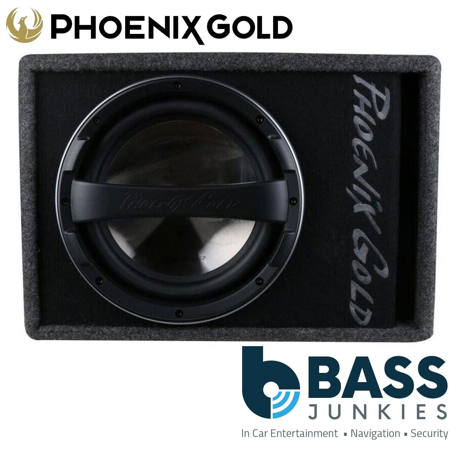 Phoenix Gold Z112AB - Z Series 12" 320 Watts Single Subwoofer Active Amplified Car Enclosure Box