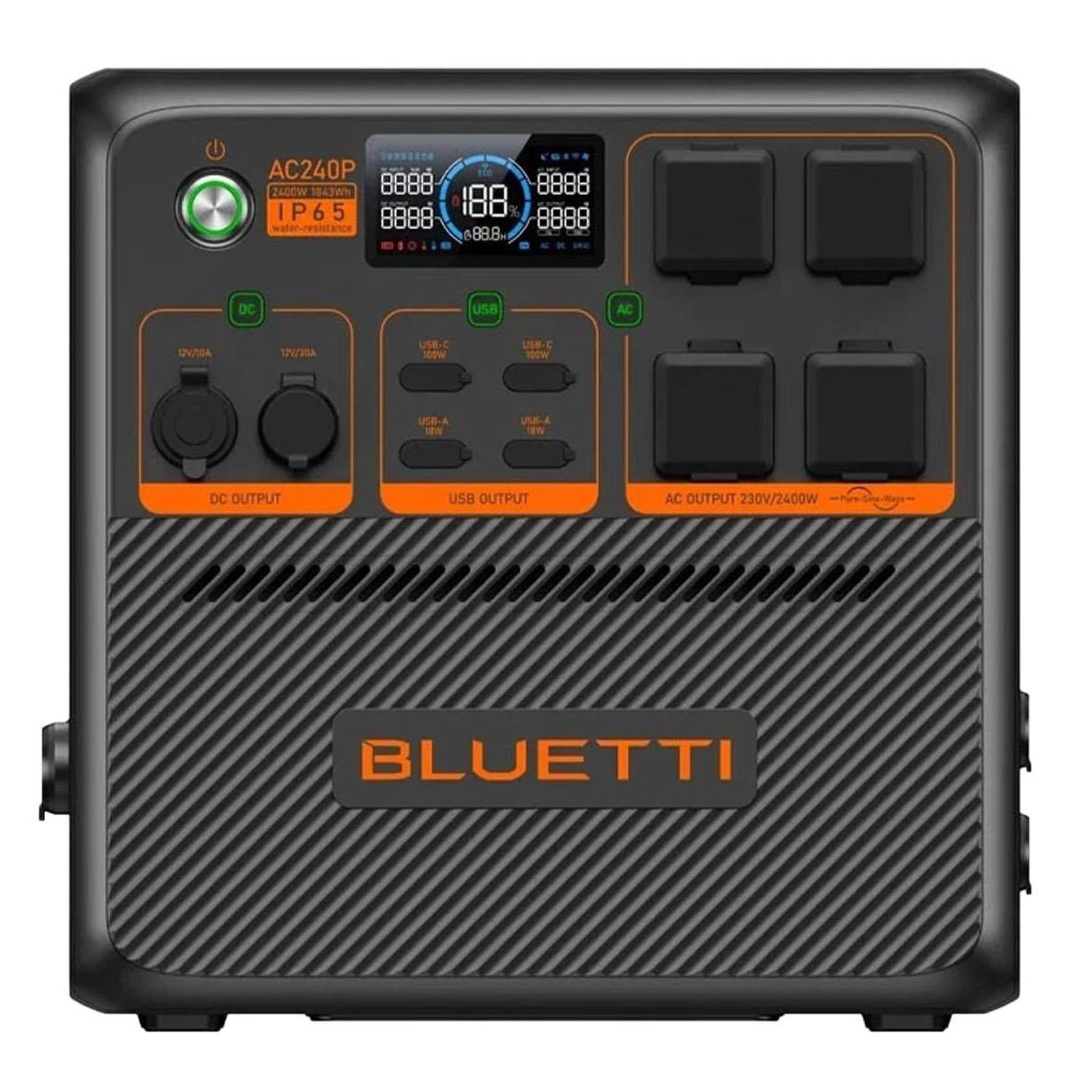BLUETTI AC240P - Portable Power Station 2,400W, 1,843Wh
