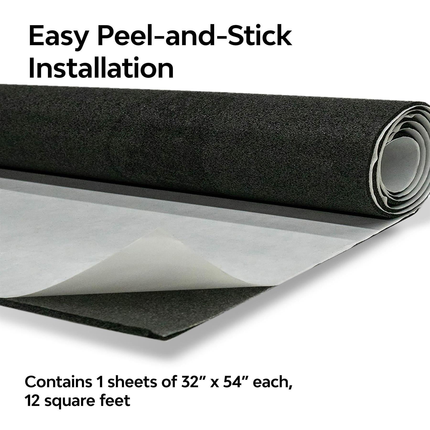 Dynamat 11102 Dynaliner 32" x 54" x 1/4" Thick Self-Adhesive Sound Deadener,Black