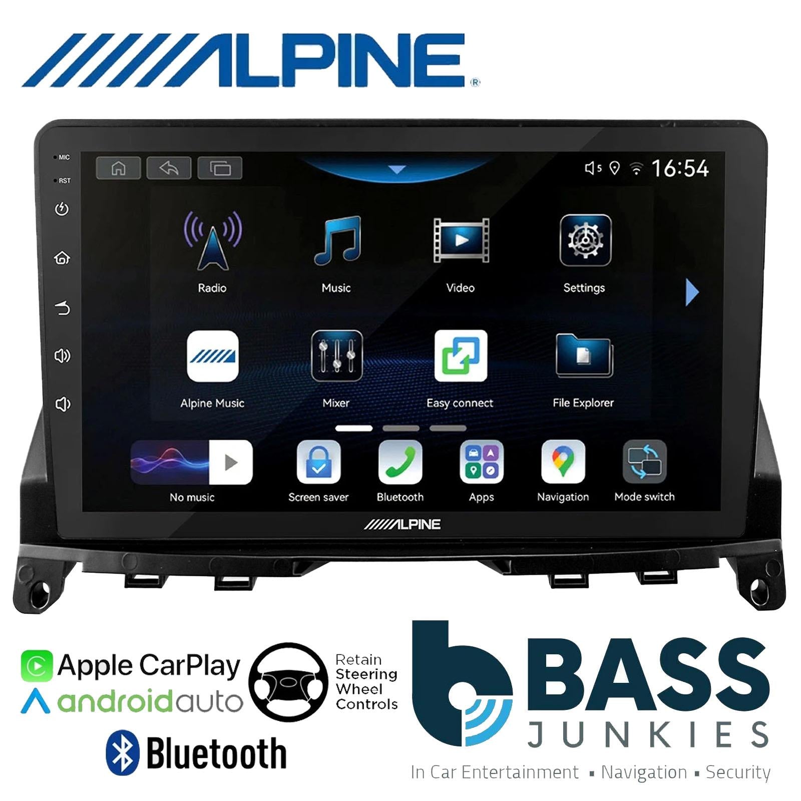 Alpine 9" CarPlay Android Car Stereo Kit For Mercedes C Class W204 2007 - 2014