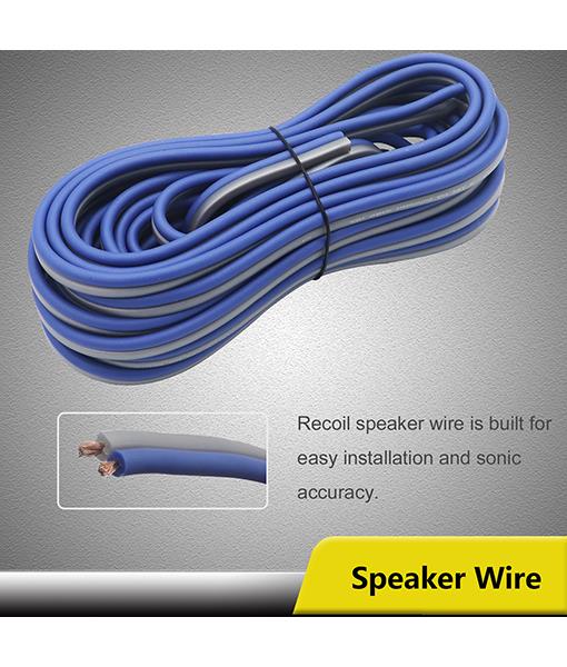 Recoil PCK4 - 4 AWG 1200 Watts OFC Pure Copper Complete Amplifier Wiring Kit