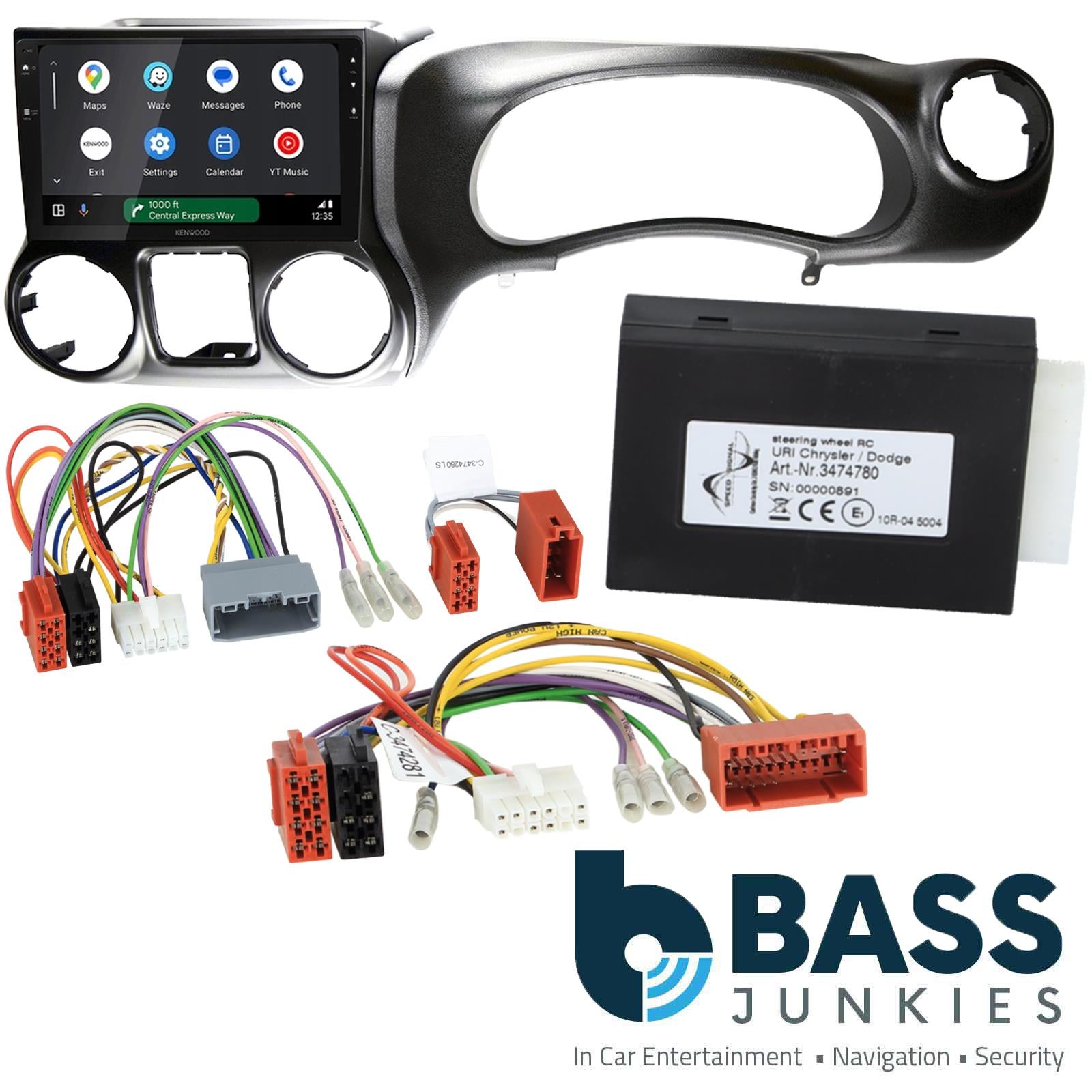 UPGRADED 9" CarPlay Android Car Stereo & Kit For Jeep Wrangler Rubicon 2015 - 2017