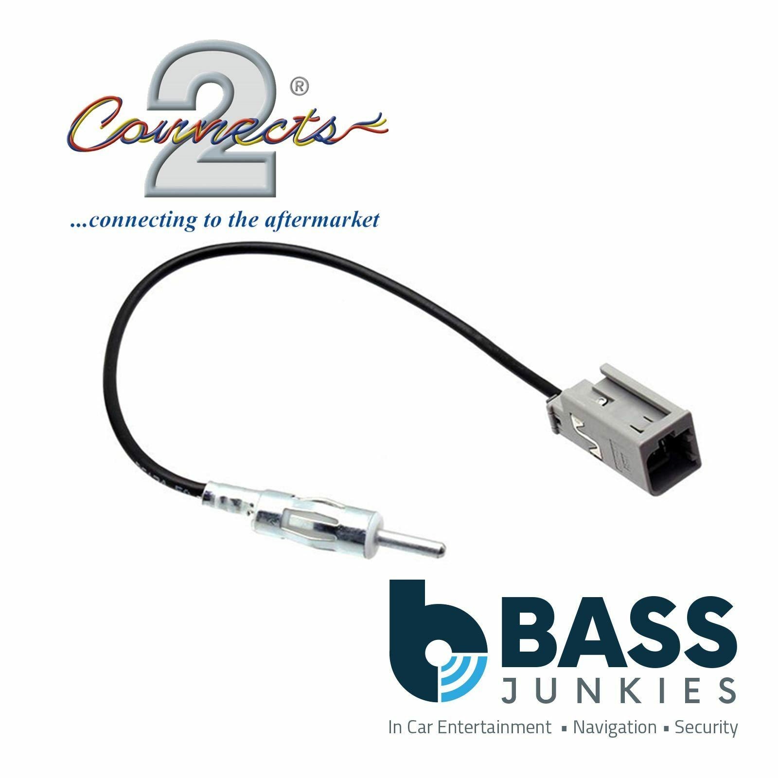 Connects2 CT27AA21 Car Stereo Radio Antenna Aerial Adapter GT5 Gey IPP-DIN Lead