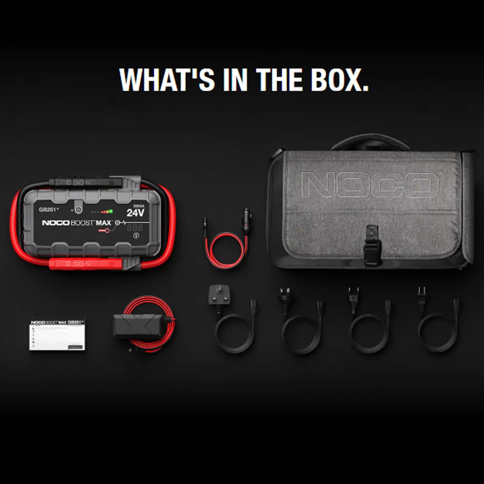 NOCO GB251 - 24V UltraSafe Lithium Jump Starter 3000A Boost Max