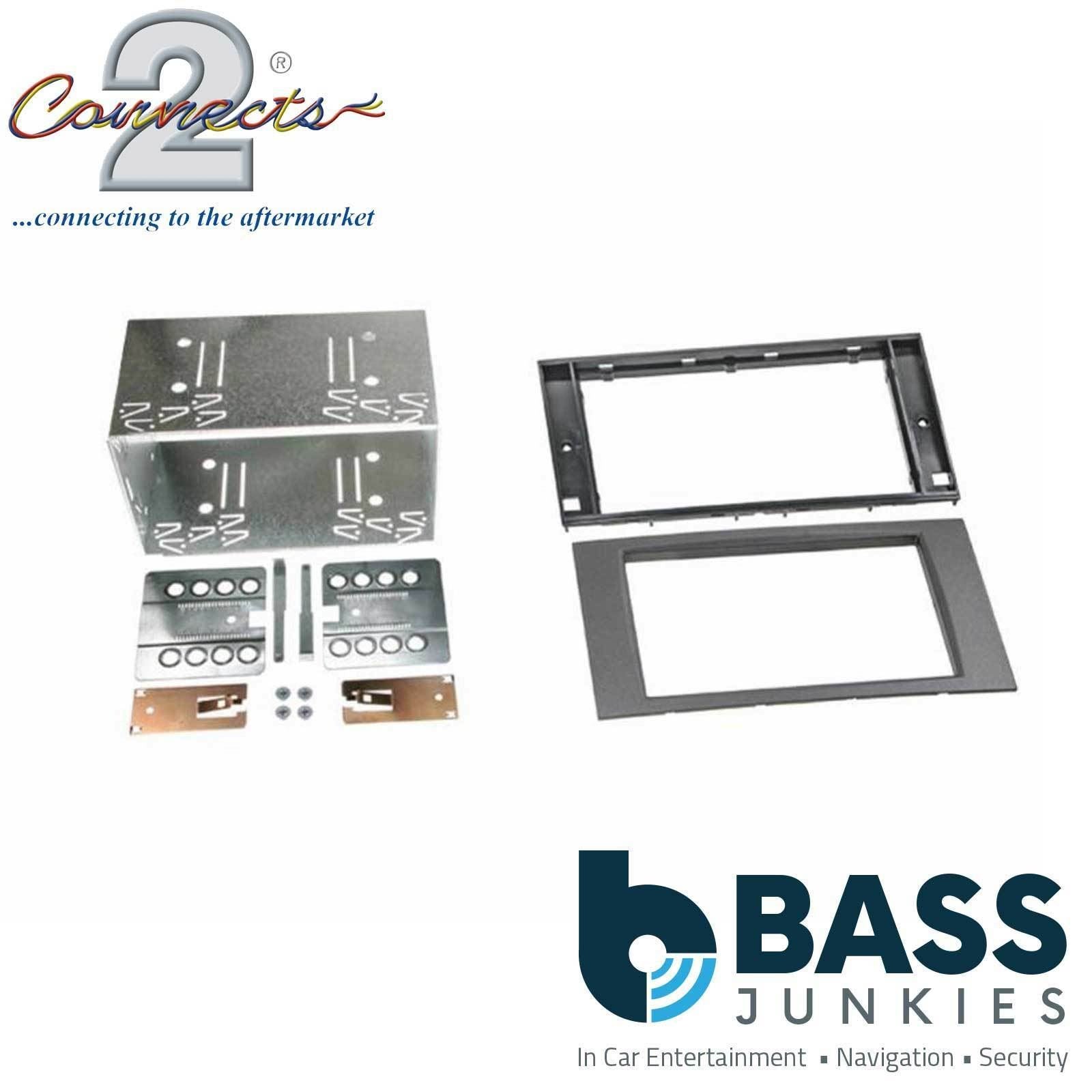 Connects2 CT23FD51 Ford Fiesta Focus C-Max Fusion Galaxy Kuga S-max Transit Car Stereo Double Din Fascia Panel & Cage Kit