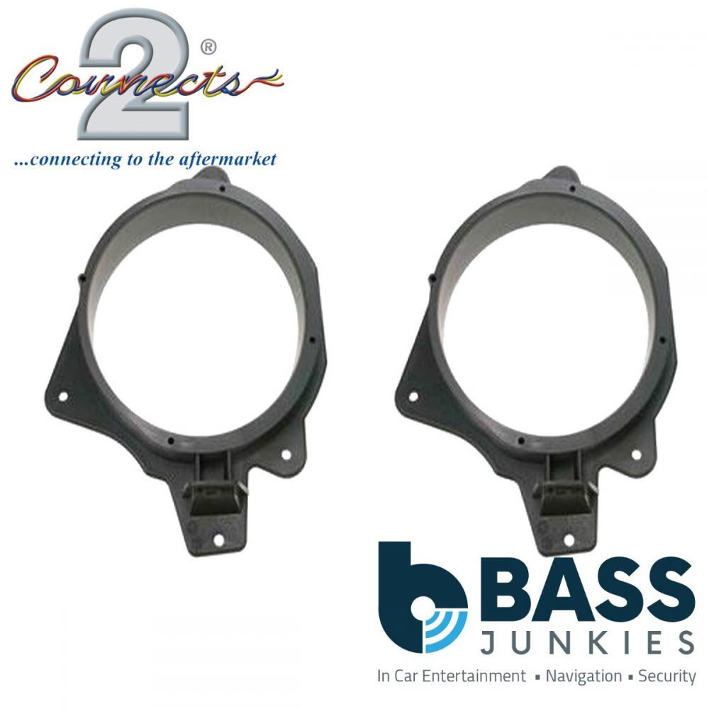 Connects2 CT25PE02 - Peugeot 207 2006 - 2012 165mm 6.5" Rear Door Car Speaker Adapter Brackets