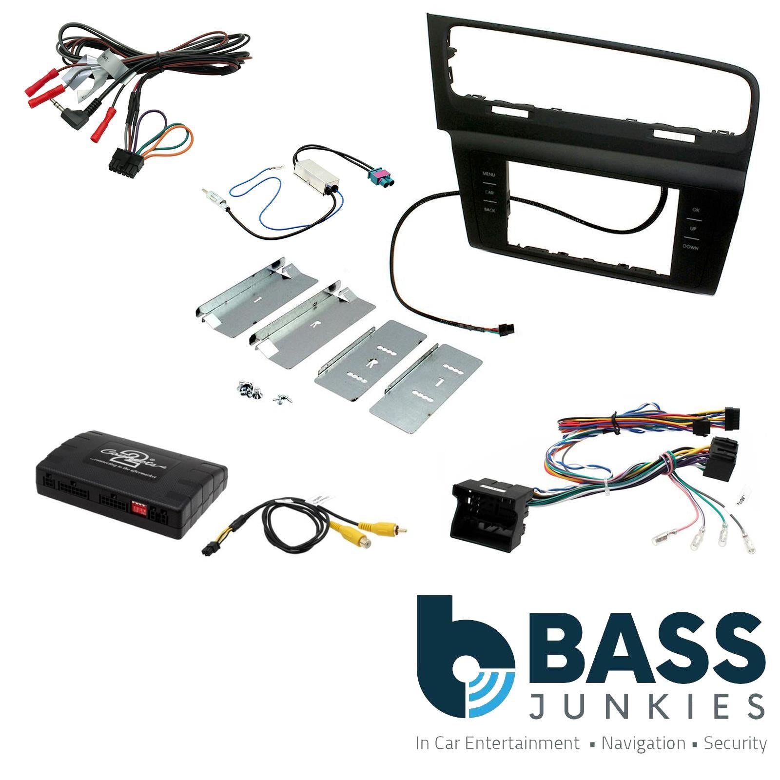 Connects2 CTKVW09L - Volkswagen Golf 2013 Onwards Double Din Fascia & Steering Wheel Interface Installation Kit