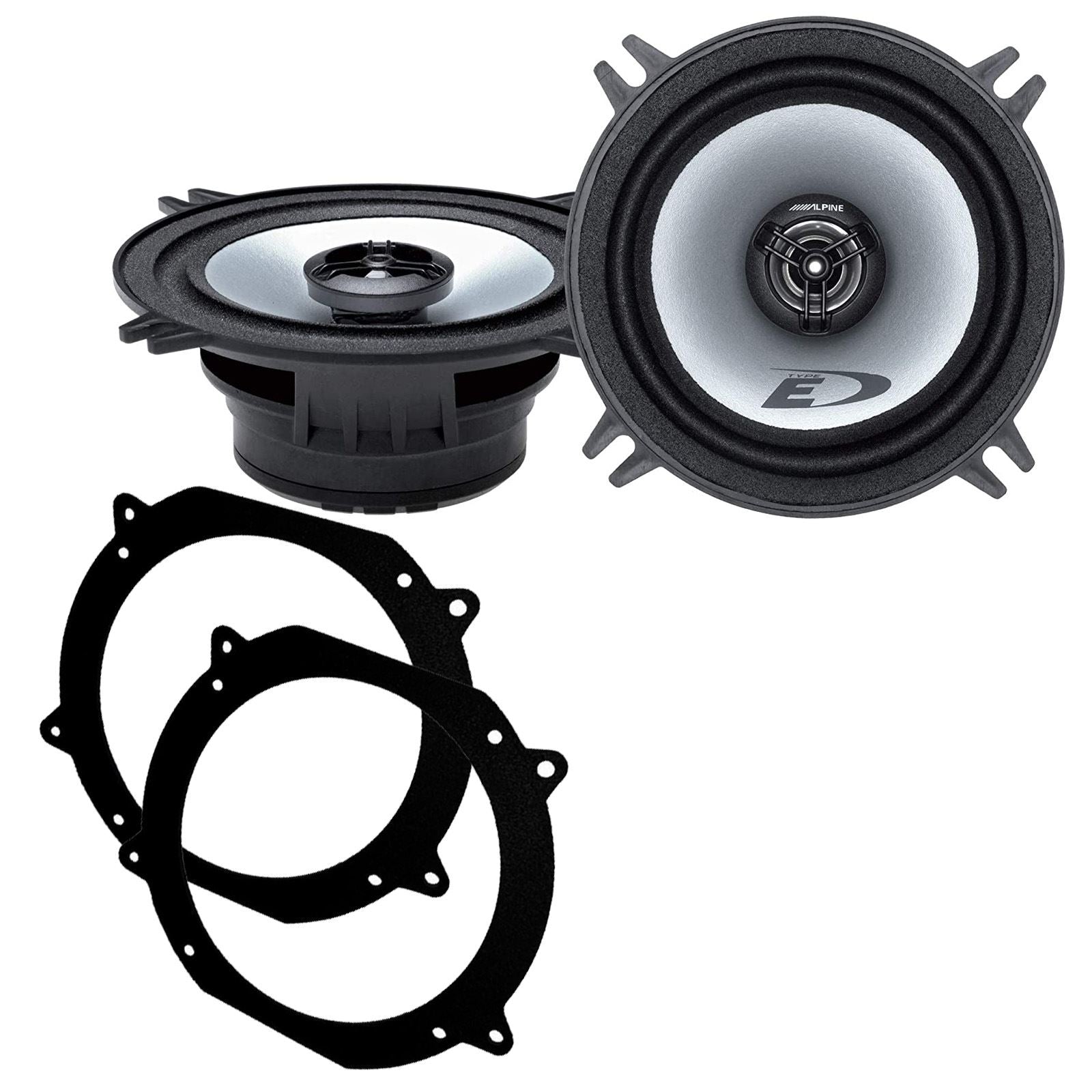 Alpine SXE-1325S 2-Way 130mm/13cm/5.25" Coaxial Speakers (Per Pair 400 Watts) Fits Volvo 740 1984-92 | 760 82-90 | 940 90-98 | 960 90-96
