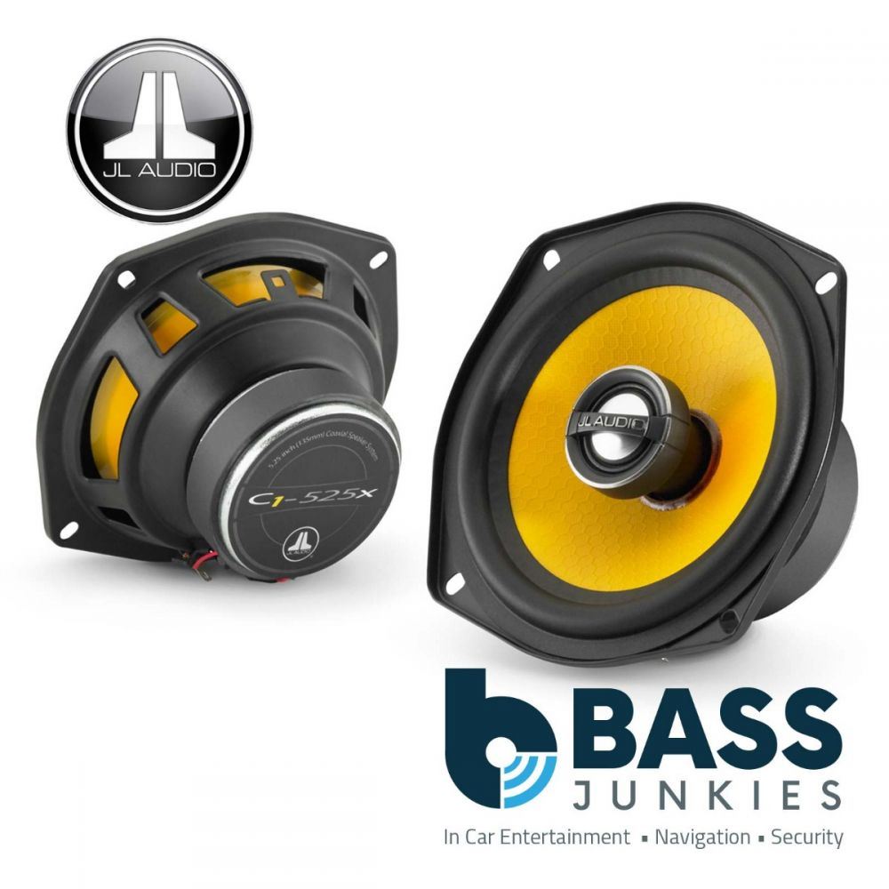 JL Audio C1-525X 13cm 130mm 450 Watts 5.25" 2 Way Yellow Cone Car Door Dash Speakers