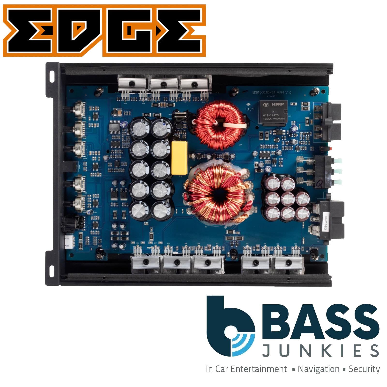 EDGE EDB1000.1D-E4 - 1000W RMS 2000 Watts Monoblock Car Audio Amplifier