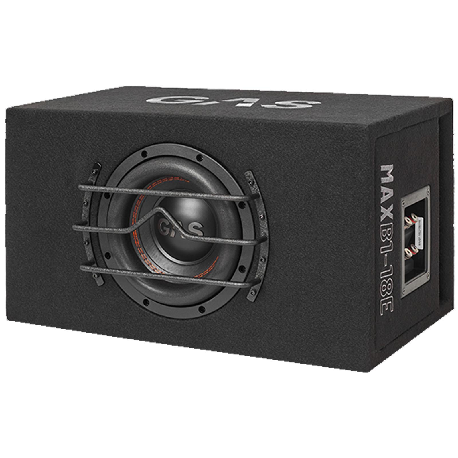 Gas MAX B1-18E - 1000 Watts 8 Inch 20cm Vented Enclosure Car Subwoofer