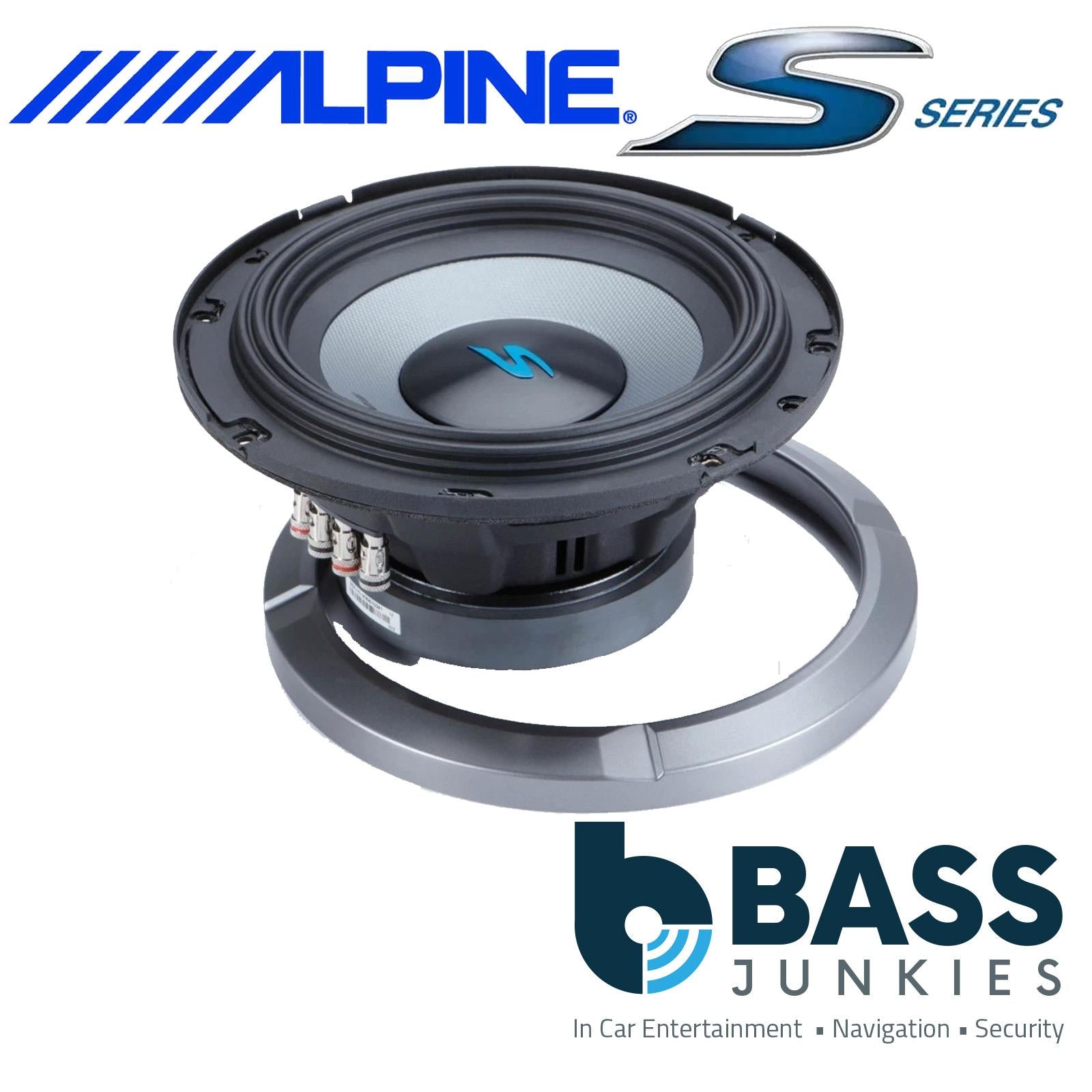 Alpine S2-W10D4 - 10” 25cm 1800 Watts Dual 4 Ohm Car Subwoofer Bass Sub Driver