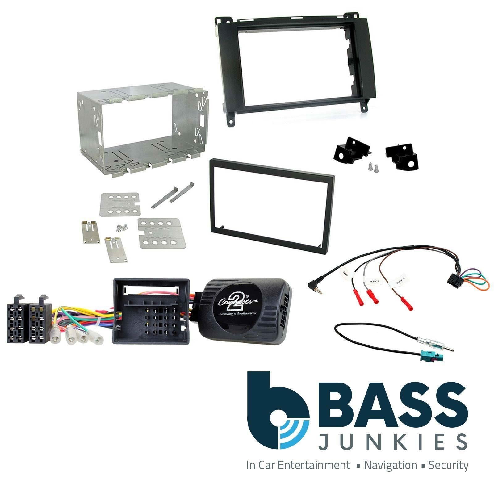 Mercedes Vaneo W639 2006-2015 Car Stereo Double Din Fascia & Steering Wheel Kit