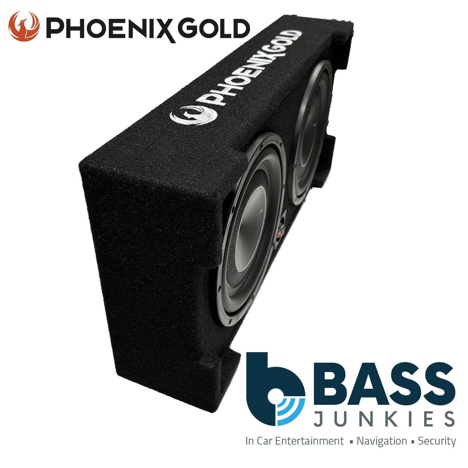 Phoenix Gold ZX210PBS - Dual 10” 700 Watts Slim Passive Car Subwoofer Bass Boxox