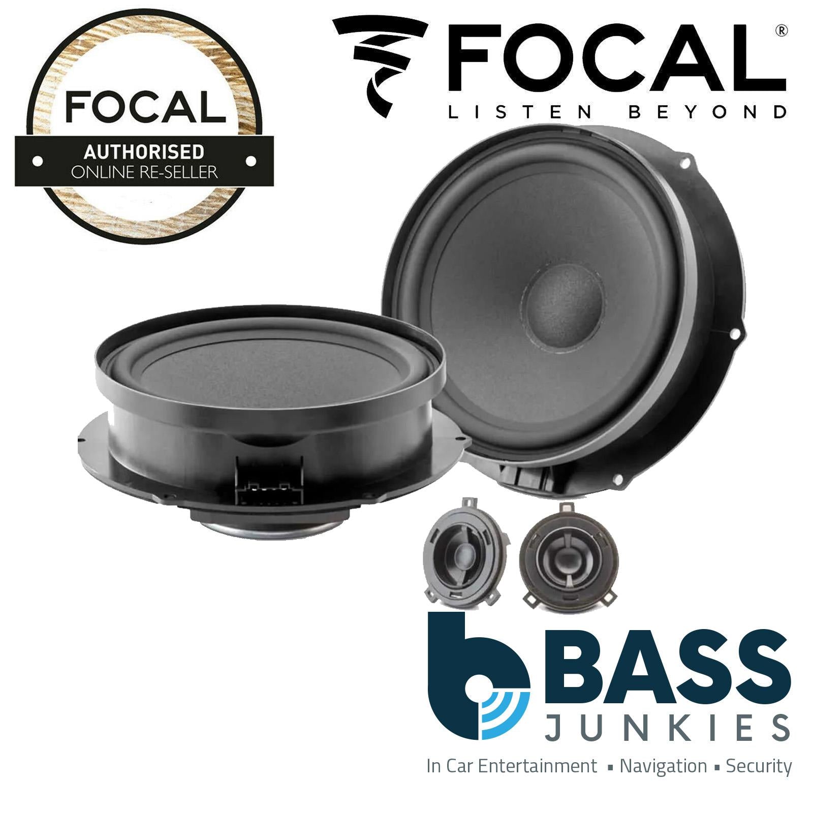 Focal ISVW155 6.1" 2 Way 200W Component Speakers For VW T-Cross 19-21