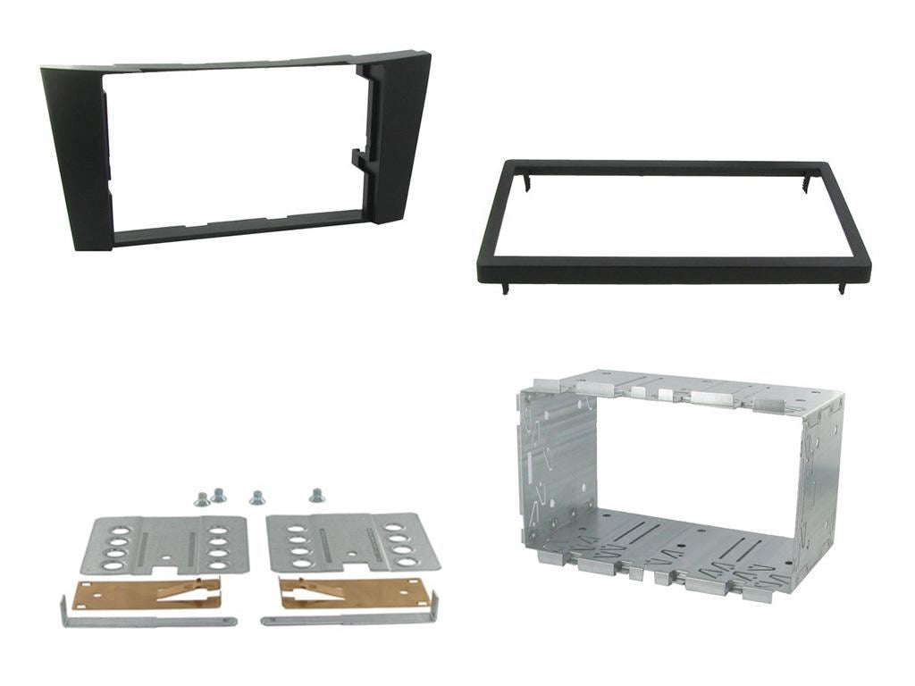 Grundig 6.8" Apple Android Double Din Stereo Fitting Kit + Steering Wheel Stalk Controls to fit Mercedes CLS 2005-10