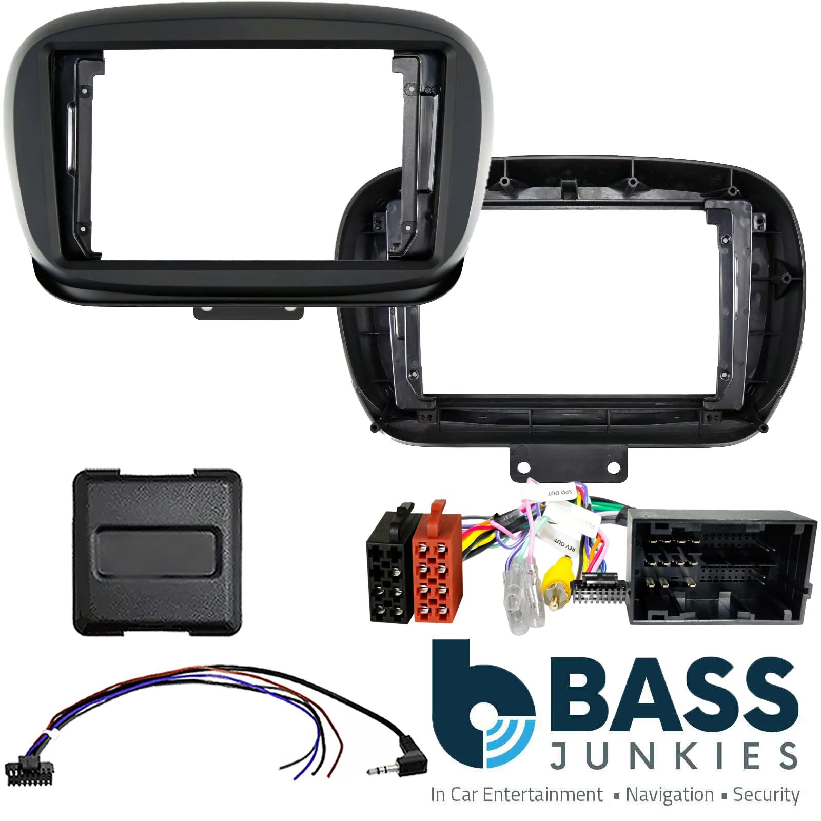 Kenwood 9" CarPlay Android Car Stereo Fitting Kit For Fiat 500X 2014 - 2019