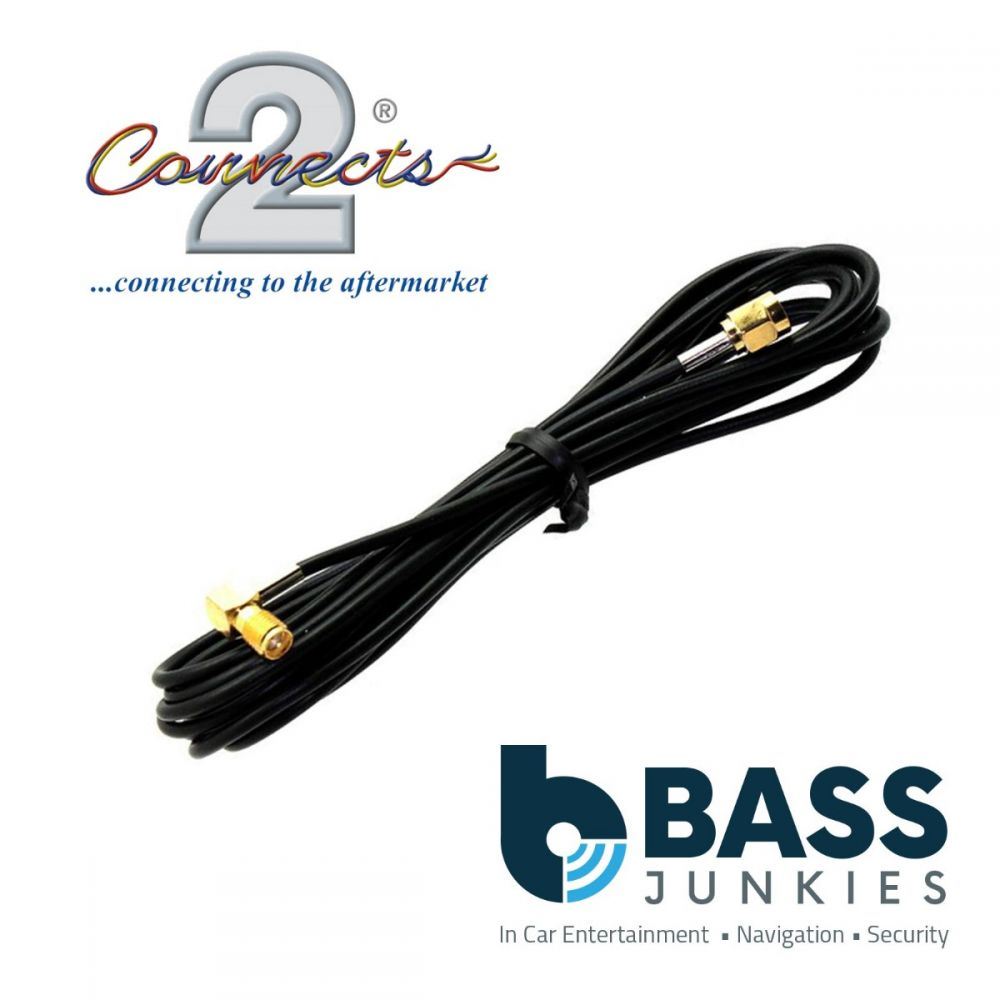 Connects2 CT27AA103 3M DAB Extension SMA Male To SMA Female Car Stereo Antenna Adapter