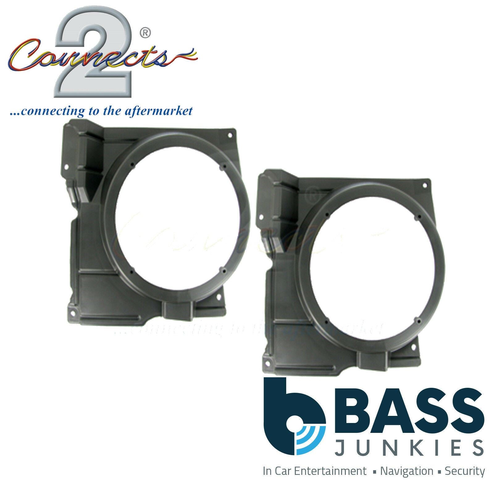 Connects2 CT25VW09 - Volkswagen Polo 6N2 1999 - 2001 165mm 6.5" Front Door Car Speaker Adapter Brackets