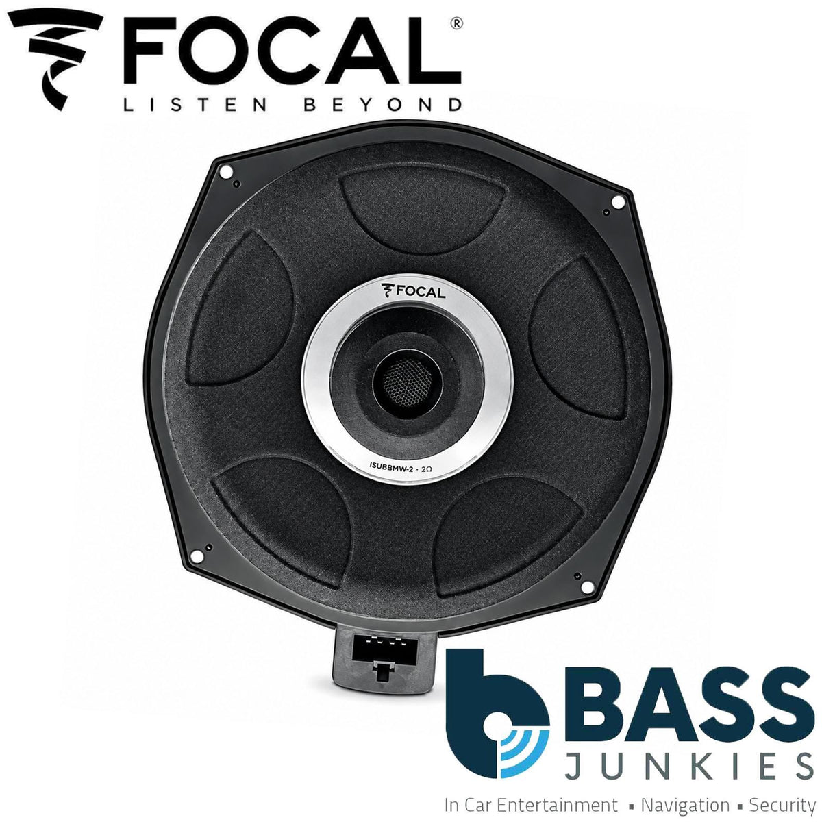 Focal Inside ISUBBMW-2 8 Inch 180 Watts 2 Ohm Underseat Car Subwoofer For BMW iX3 Electric SUV 2020 Onwards