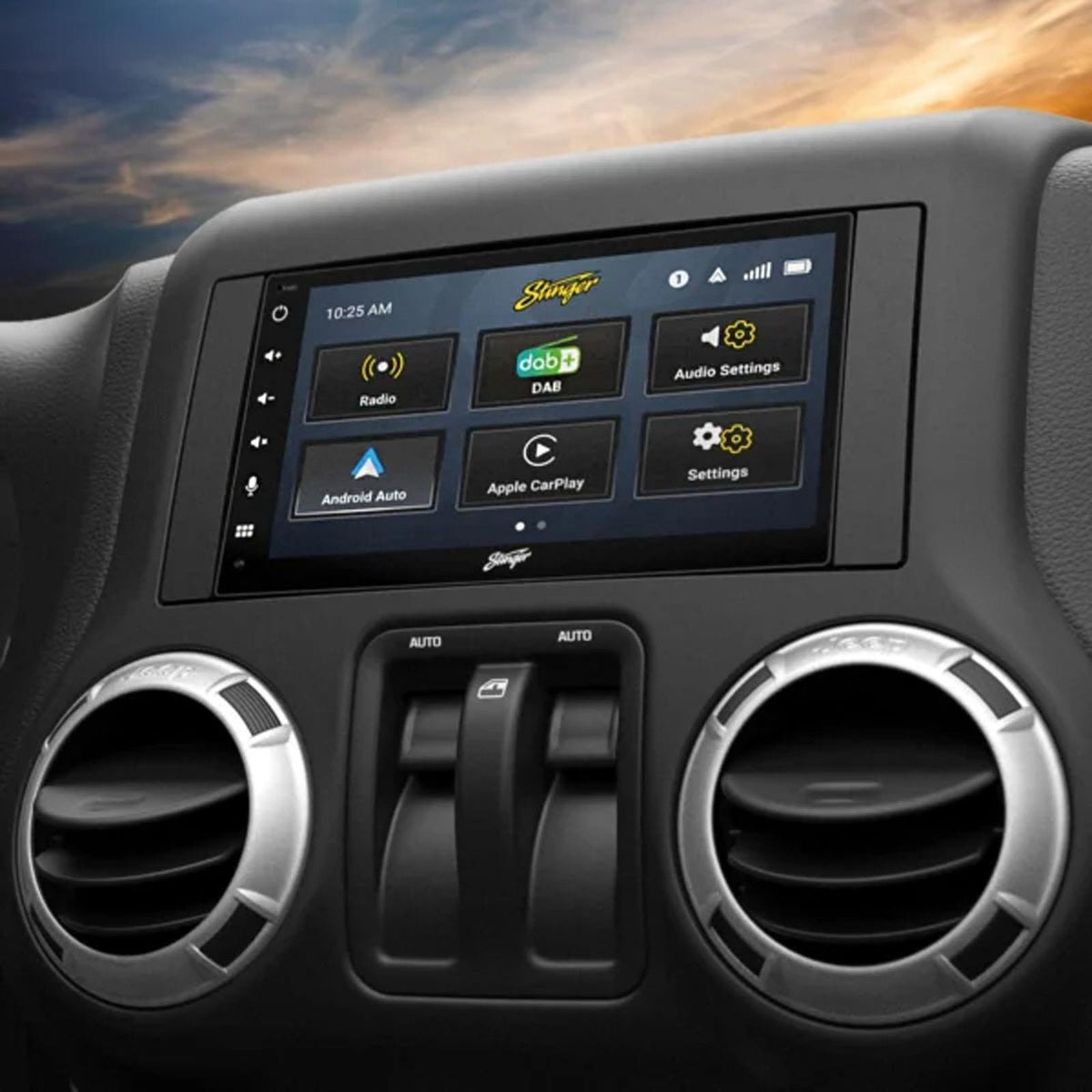 Stinger IE268E 6.8" Touchscreen Apple CarPlay Android Auto BT DAB Car Stereo