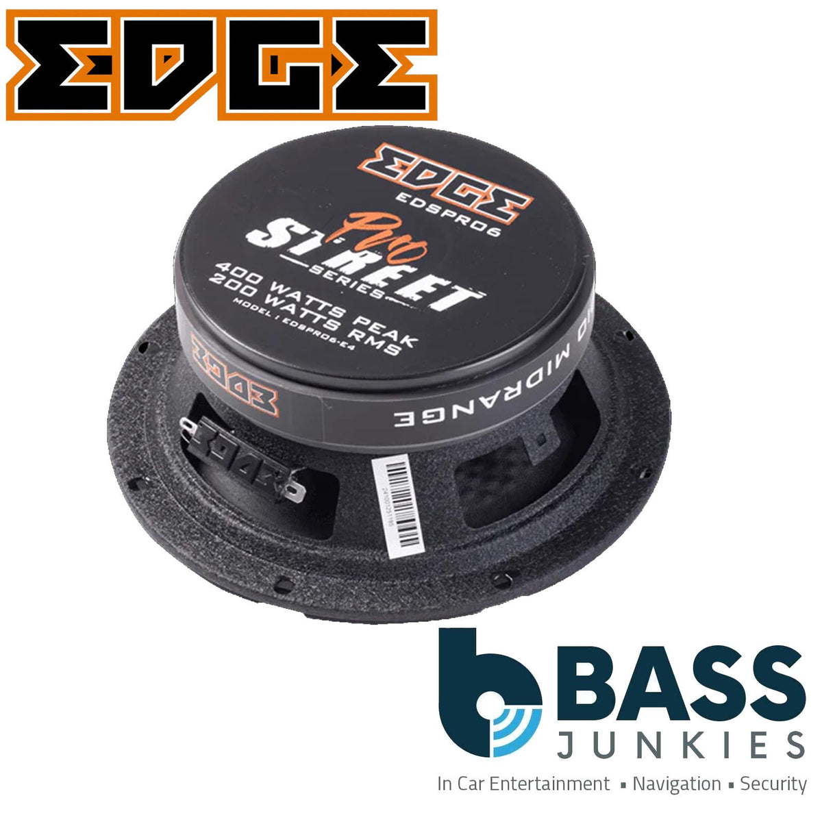 EDGE STREET Series EDSPRO6-E4 - 800 Watts 16.5cm Pro Audio Midrange Car Speaker