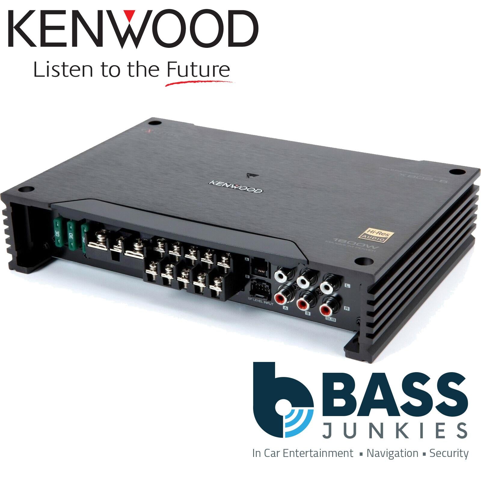 Kenwood X802-5 - X-Series Class D 5-Channel Power Car Amplifier 1800W