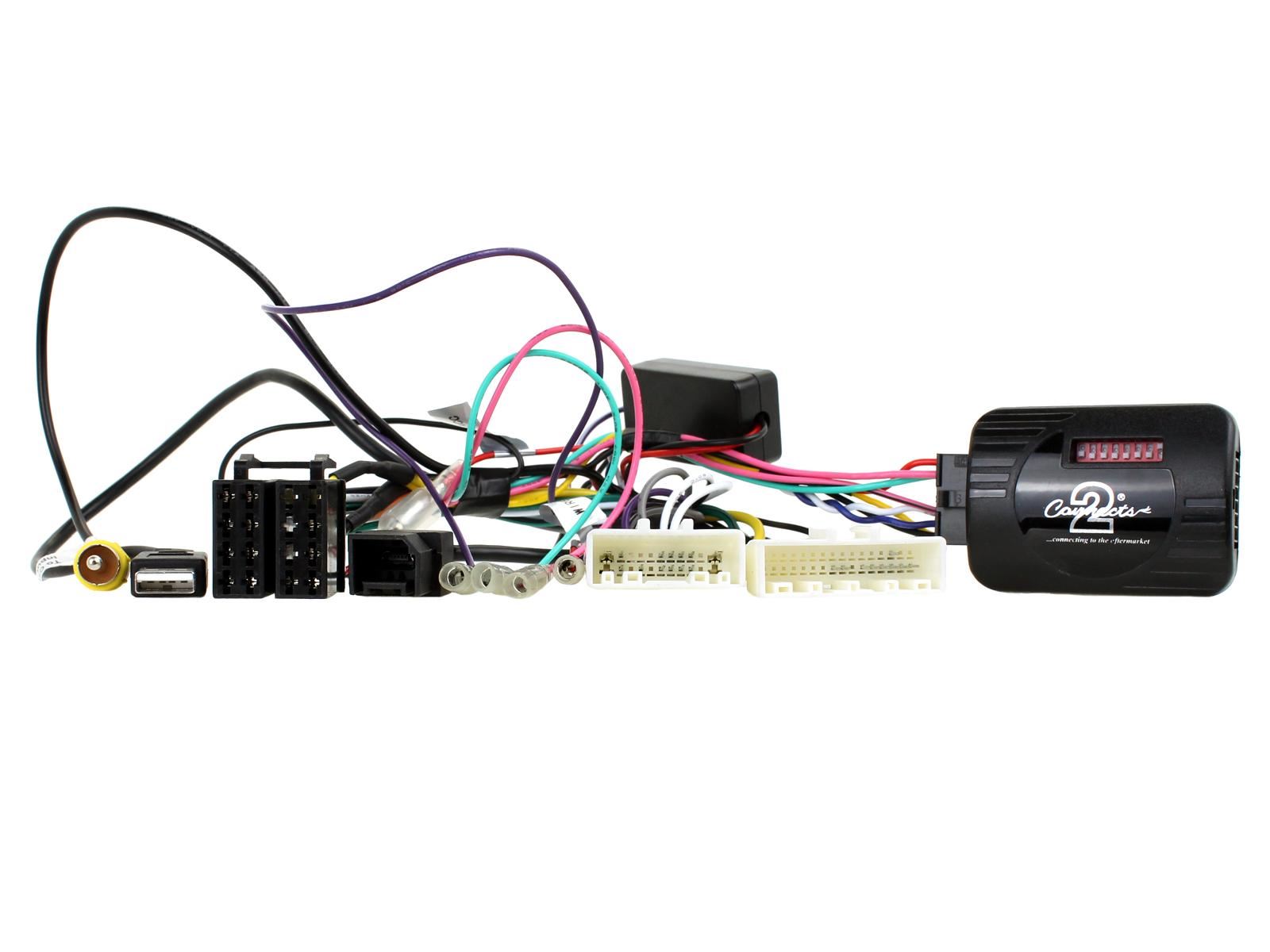 Connects2 CTKNS10 - Nissan Navara 2015 Onwards Double Din Fascia & Steering Wheel Interface Installation Kit
