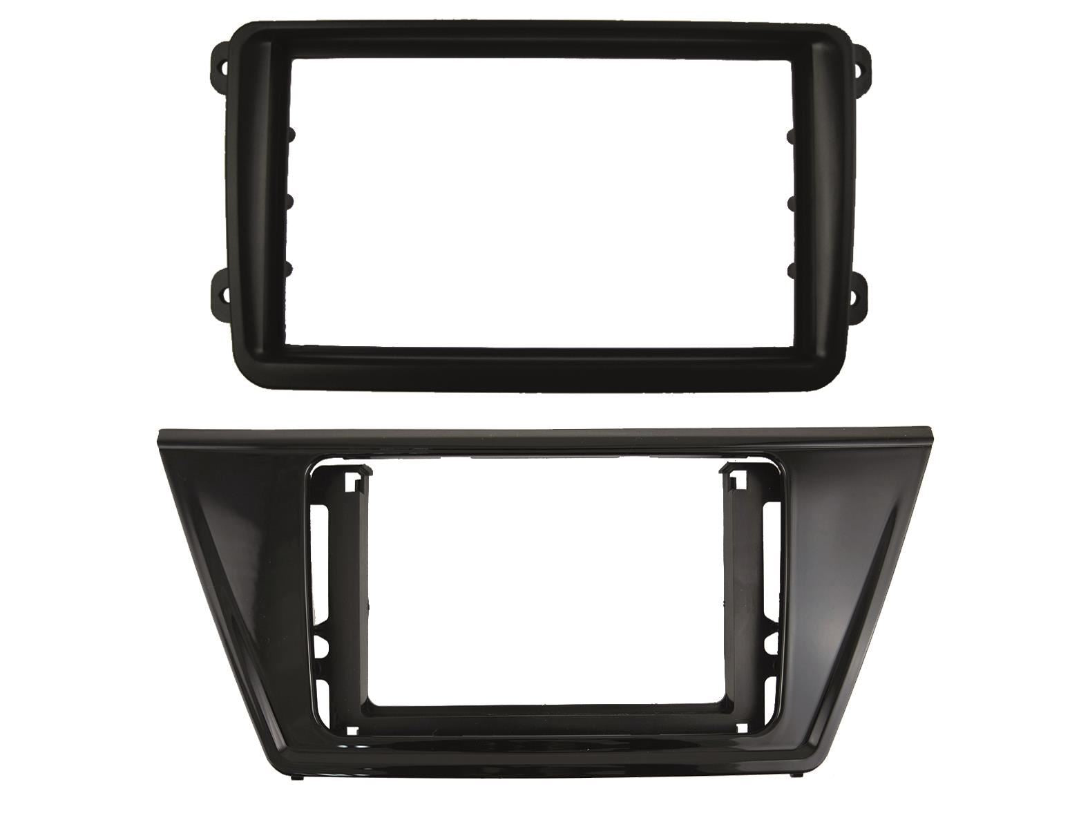 Grundig 6.8" Apple Android Double Din Stereo Fitting Kit + Steering Wheel Stalk Controls to fit VW Touran 2016-