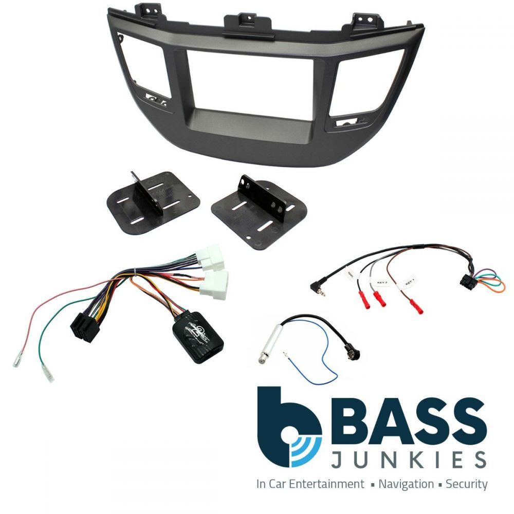 Connects2 CTKHY21 Hyundai Tucson L.H.D Double Din Car Stereo Fascia Steering Wheel Interface Kit