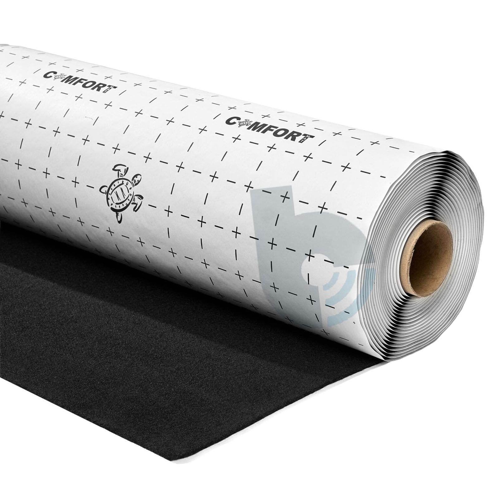 Comfort CARPET BLACK - 1.5 x 10m Black Wrapping Carpet Roll with Glue