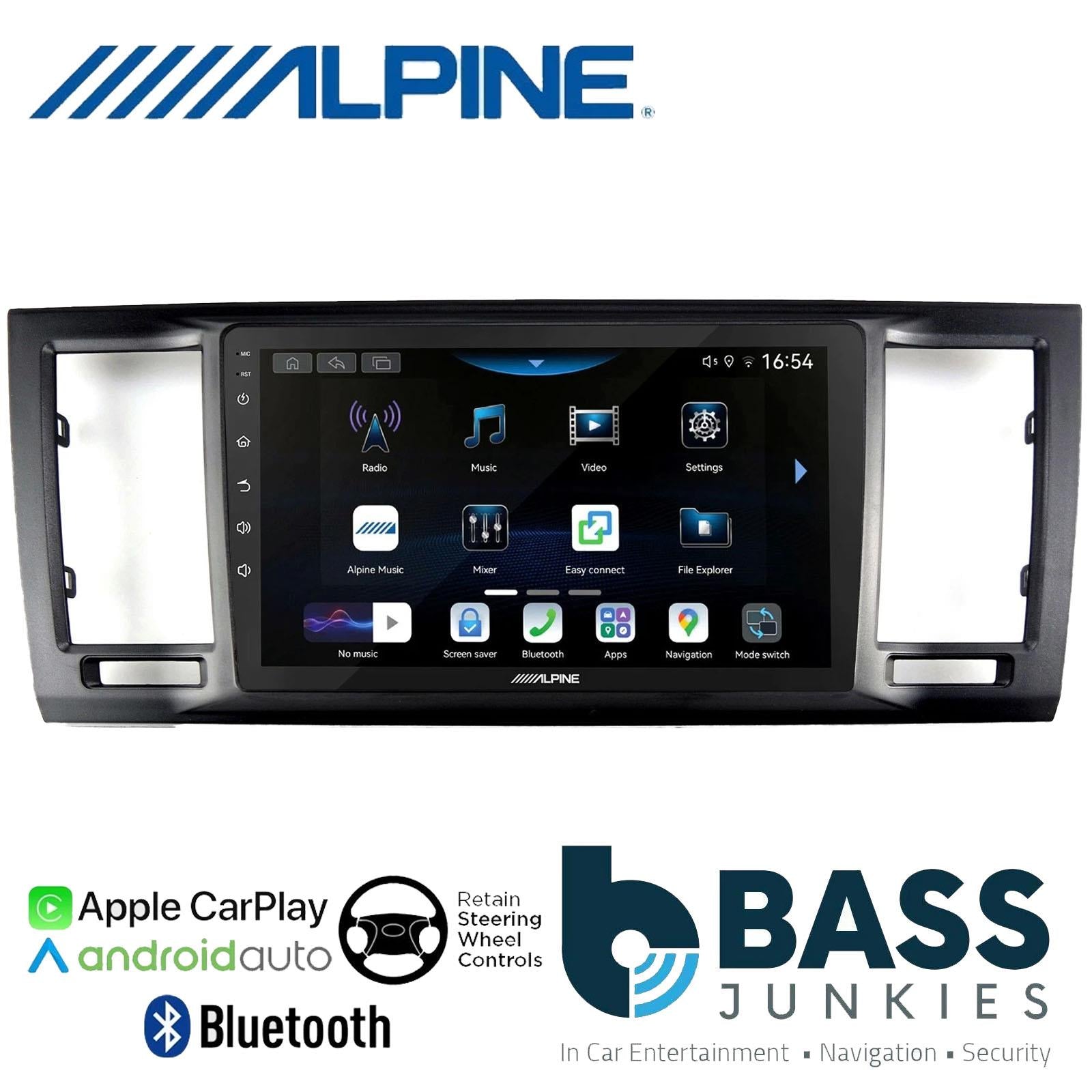 Alpine 9" CarPlay Android Car Stereo Fitting Kit For Volkswagen Caravelle 15 On
